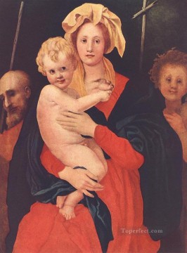  Bautista Pintura - La Virgen y el Niño con San José y San Juan Bautista Florentino Pontormo